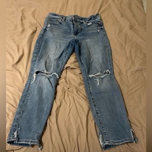 American Eagle super hi rise jeggings, size 16S